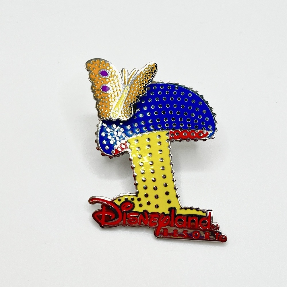 Disney‎ DCA Electrical Parade Mushroom with Butterfly Float 3D Pin